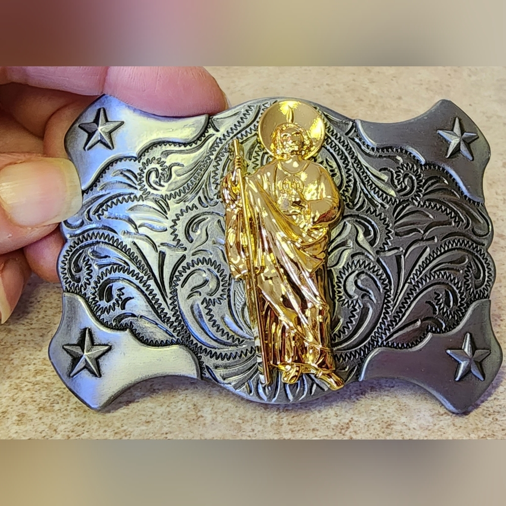 New Jesus faith belt buckle